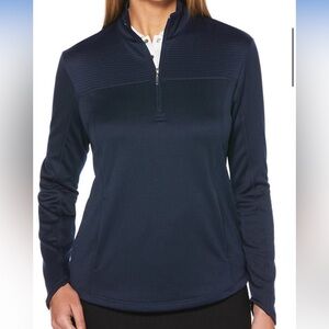 Callaway Golf Women's Peacoat Ottoman Fleece Quarter-Zip